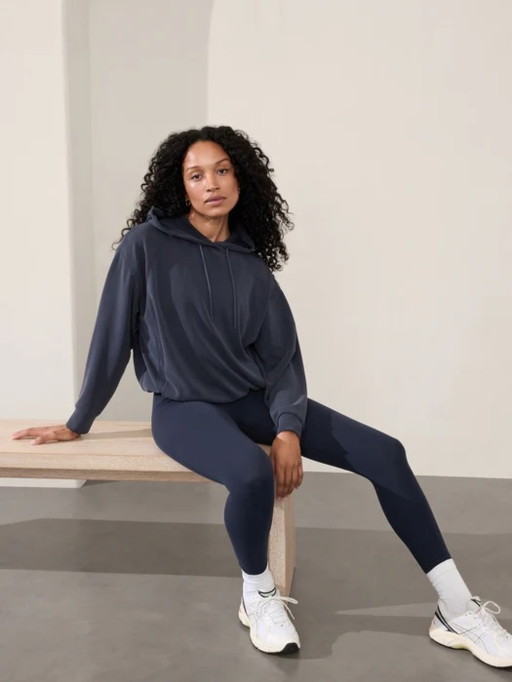 Athleta Seasoft Bubble Hem Women's Hoodie-size Large 🔥NEW w/ tags